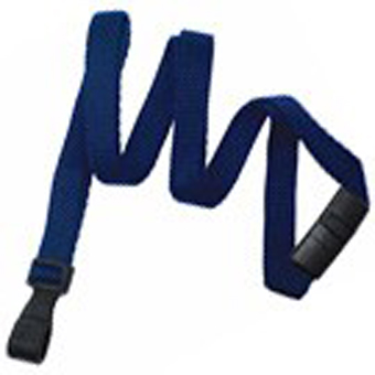 BRADY PEOPLE ID, LANYARD STANDARD, EARTH-FRIENDLY BAMBOO, NAVY BLUE, 3/8